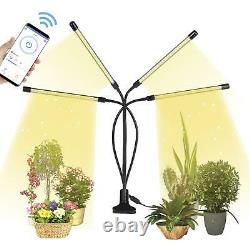 4 Head LED Plants Grow Light for Indoor U-V Veg Growing Lamp USB Full Spectrum