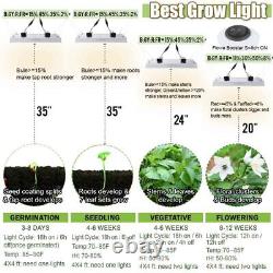 4000W Dimmable LED Grow Light Full Spectrum Kit for Indoor Plants Veg Bloom US