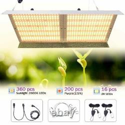 4000W LED Grow Light Dimmable Full Spectrum for Indoor Plants Veg Flower Lamps