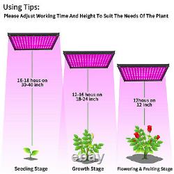 4000W LED Grow Light Full Spectrum Hydroponic Indoor Plants Veg Flower Panel
