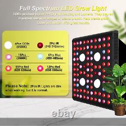 420W COB LED Grow Light, Full Spectrum Plant Grow Lamp with Daisy Chain Veg and