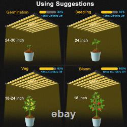 450W Pro LED Bar Grow Light Full Spectrum for Commercial Indoor Plants Veg Bloom