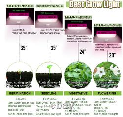 4PACK 1500W LED Grow Light Full Spectrum For All Indoor Plant Veg Flower Bloom