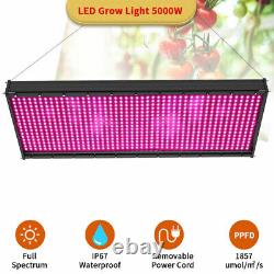 5000W LED Plants Grow Light Full Spectrum for Indoor Veg Flowers Growing Panel
