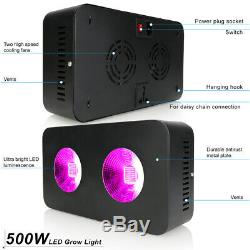 500W-2000W Full Spectrum COB LED Grow Light Lamp Reflector For Plant Veg Flower