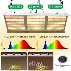 6000W Dimmable LED Grow Light Panel- Full Spectrum Growing Lamp for Seeding Veg