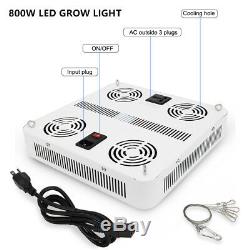 600W-1200W LED Grow Light Panel Indoor Plant Full Spectrum Hydro Lamp Veg Flower