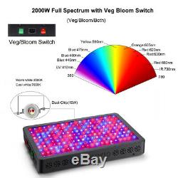 600W 1200W Watt LED Grow Light Lamp Plants Flower Oganic Growing Full Spectrum