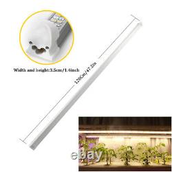 60W T8 LED Grow Light Tube 120cm Warm Full Spectrum Lamp Bar 4ft For Plants Veg