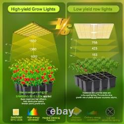 640W 1000W LED Grow Light Full Spectrum Hydroponics Indoor Veg Flower Plant Lamp