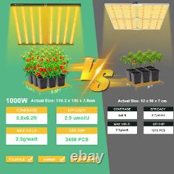 640W 1000W LED Grow Lights Full Spectrum Indoor Hydroponic Veg Flower Plant Lamp