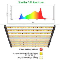 640W Foldable 8 Bar Sunlike Full Spectrum LED Grow Light withSamsung LM281B Indoor
