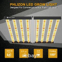 640W Foldable Bar LED Grow Light Full Spectrum Veg Flower Replace Fluence Gavita