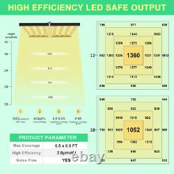 640W Foldable LED Grow Light Pro 1700e Indoor Commercial Medical Lamp Veg Flowe