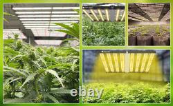 640W Foldable LED Grow Plant Light Full Spectrum 8Bars Indoor Medical Veg Flower
