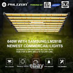640W Foldable Samsung LED Grow Light Full Spectrum LM281B Replace Fluence/Gavita