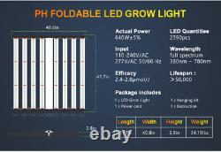 640W Full Spectrum Foldable LED Grow Light Bar Indoor Commercial Lamp Veg Flower
