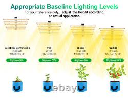 640W LED Full Spectrum Samsung Grow Bar Light Veg Bloom Indoor Hydroponics Plant