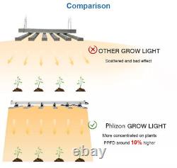 640W LED Grow Light Bars Commercial High PPFD 660nm Red UV IR Hydroponics VEG