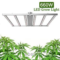 660W LED Grow Light Foldable 6Bars Full Spectrum for Indoor Plants Veg Flower. UL