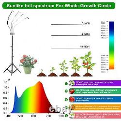 6PCS 1Head LED Grow Light Growing Lamp for Indoor Veg Plants Full Spectrum US