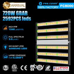 720W FC8000 LED Grow Light Bar Full Spectrum Commercial Indoor Grow Veg Bloom IR
