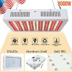 8000W Full Spectrum Grow Light for Hydroponic Veg Flower Plant Panel