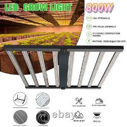 800W LED Grow Light Full Spectrum Hydroponics For 5x5ft Indoor Plants Veg Bloom