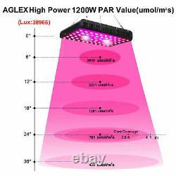 AGLEX 1200W COB LED Grow Light Full Spectrum Indoor Plants Veg Flower Bloom
