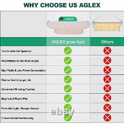 Details about   AGLEX 4000W LED Grow Light Full Spectrum for Indoor Plant Veg Flower Dimmable 