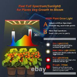 AGLEX 600W 3000W 4000W LED Grow Light Full Spectrum Lamp All Plants Veg Flower
