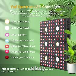 AGLEX COB 3000W LED Grow Light Full Spectrum for Indoor Plant Veg Flower