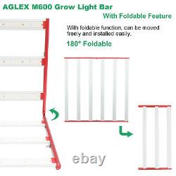 AGLEX LED Grow Light Full Spectrum 600w for Indoor Plants All Satges Veg Flower