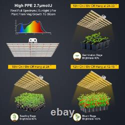 BAR-8000W LED Commercial Grow Light Sunlike Full Spectrum CO2 Indoor Plants Veg