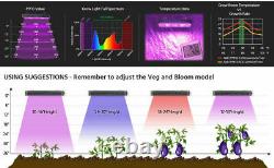 BESTVA 2000W Full Spectrum LED Grow Light For Plants Flower Veg Bloom