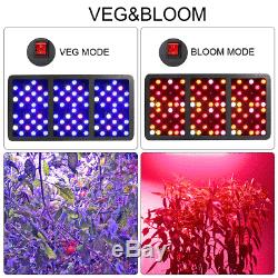 BESTVA 2000W Reflector Full Spectrum Hydro LED Grow Light with VEG Bloom Switch