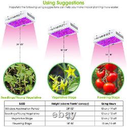 BLOOMSPECT 600W LED Grow Light Full Spectrum for Indoor Plants Veg Flower