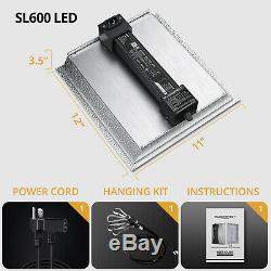 BLOOMSPECT SL600 LED Grow Light Full Spectrum for Indoor Plants VEG BLOOM IR