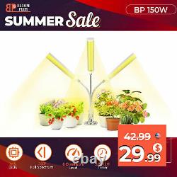 Bloom Plus 75W 150W LED Clip Grow Light Sunlike Full Spectrum Indoor Plants Veg