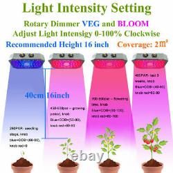 COB LED Grow Light Full Spectrum Hydroponic Veg Plant Growth Lamp Garden Indoor