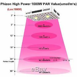 CREE 1000W COB LED Grow Light (UV/IR) 3000k & 6500k COBs High PAR VEG Flower UL
