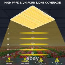 Commercial 3000W LED Grow Light Kits Full Spectrum for Indoor Plants Veg Flowers
