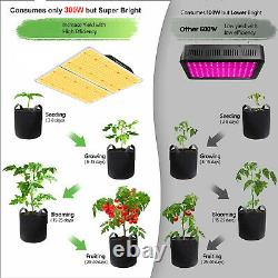 Commercial 3000W LED Grow Light Kits Full Spectrum for Indoor Plants Veg Flowers