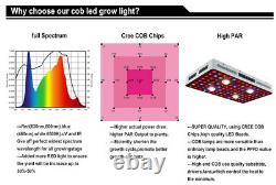 Cree COB LED Grow Lights 2000W Full Spectrum with Veg&Bloom for Hydroponics US