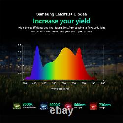 CrxSunny 2000W 240W Samsung LED Grow Light Full Spectrum for Plants Veg Bloom IR