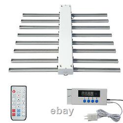 Dimmable LED Grow Light 640W 8bars For Indoor Plant Veg Flower Coverage 5' x 5