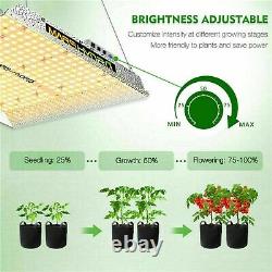 Dimmable Mars Hydro TS 1000W Led Grow Light Set Timer For Indoor Plant VEG BLOOM