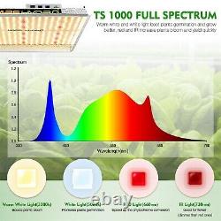 Dimmable Mars Hydro TS1000W LED Grow Light Full Spectrum Indoor Plants Veg Bloom
