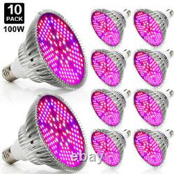 E27 100W LED Plant Grow Light Bulb Full Spectrum 150 LEDs Indoor Veg Hydroponics