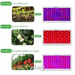 EXLENVCE 1500W 1200W LED Grow Light Full Spectrum for Indoor Plants Veg and F